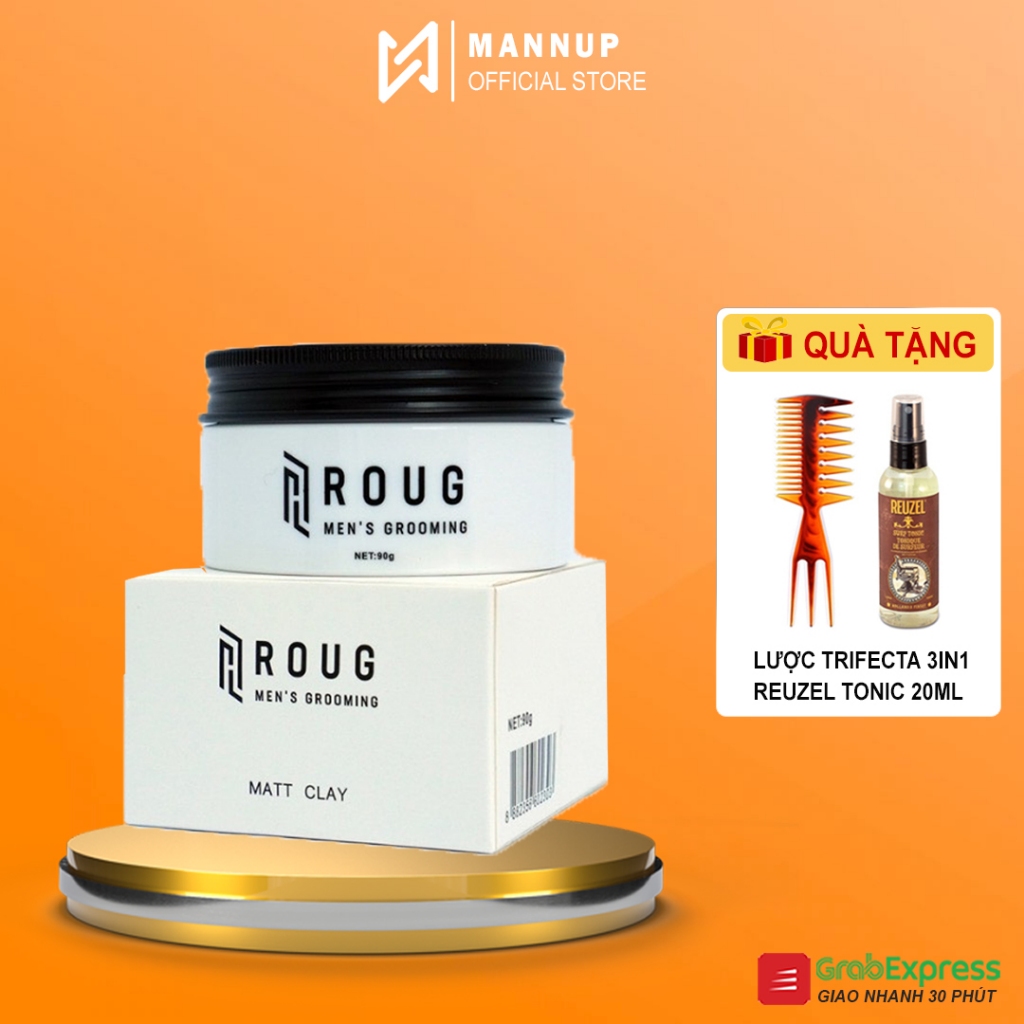 Sáp Vuốt Tóc Roug Matt Clay 90g | Shopee Việt Nam