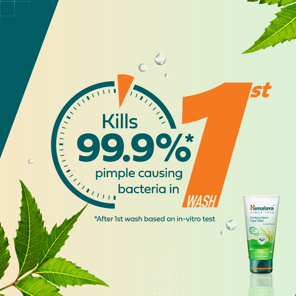 Ảnh Sữa rửa mặt dịu nhẹ giúp giảm mụn chiết xuất từ lá neem Himalaya Purifying Neem Face Wash 150ml 4