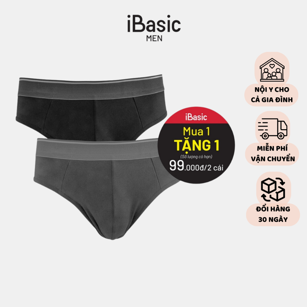 Pack 2 Quần lót Nam brief iBasic PANM111