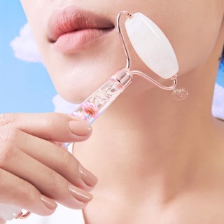 Cây lăn T/Anh Trắng Massage Natural Clear Quartz