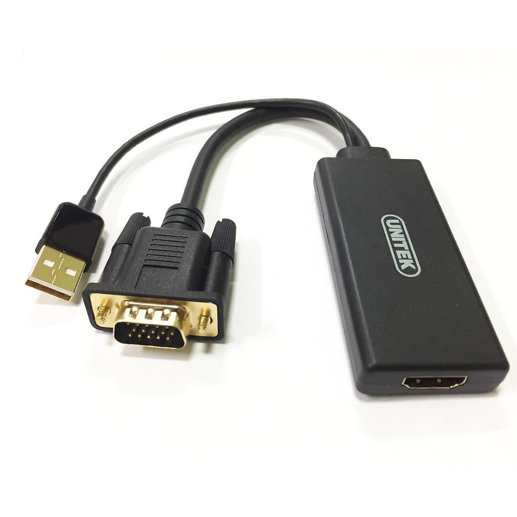 Cable Vga + usb audio > HDMI Unitek ( Y8711 ) Shopee Việt Nam