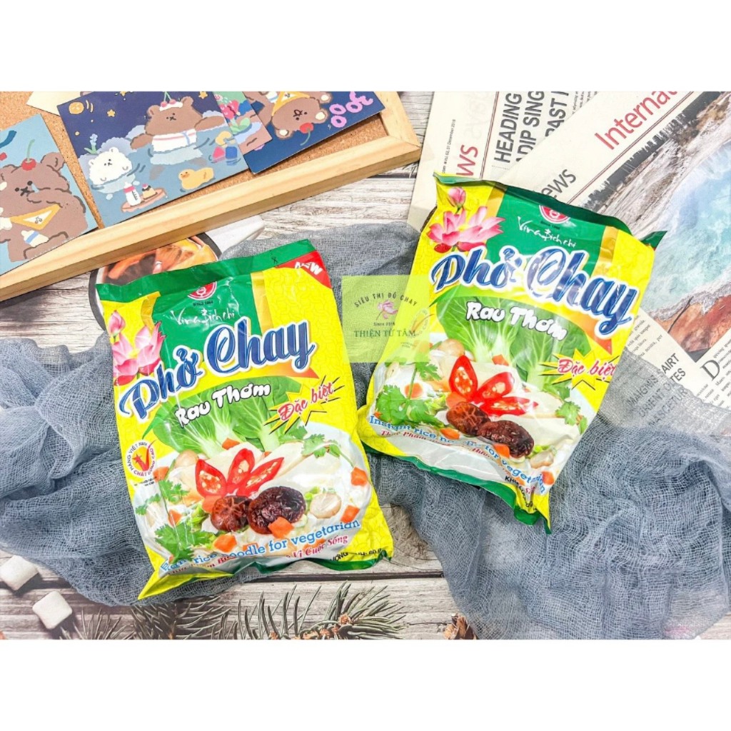 Combo 5 Gói Phở Chay Rau Thơm Đặc Biệt Gói Ăn Liền Tiện Lợi | Shopee ...