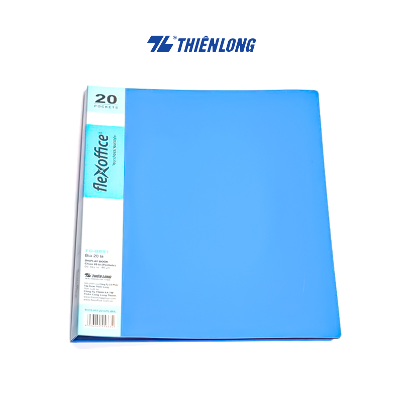 Bìa 20 lá A4 Thiên Long Flexoffice FO - DB01- Lưu trữ được 200 tờ A4 ...