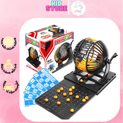 Bộ Đồ Chơi Lô Tô Loto Bingo Cao Cấp Dành Cho Bé