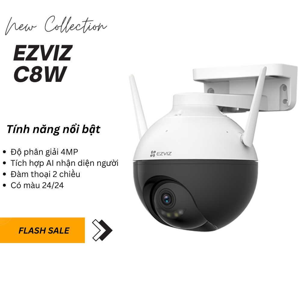 Ảnh Camera ip wifi ngoài trời ezviz c8w quad HD 2K 4MP tích hợp AI đàm thoại 2 chiều 1