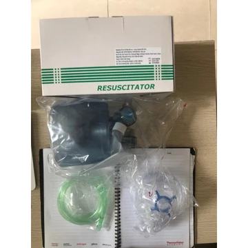 Bóng bóp Ambu cấp cứu oxy tập thở [người lớn, trẻ em.so sinh]