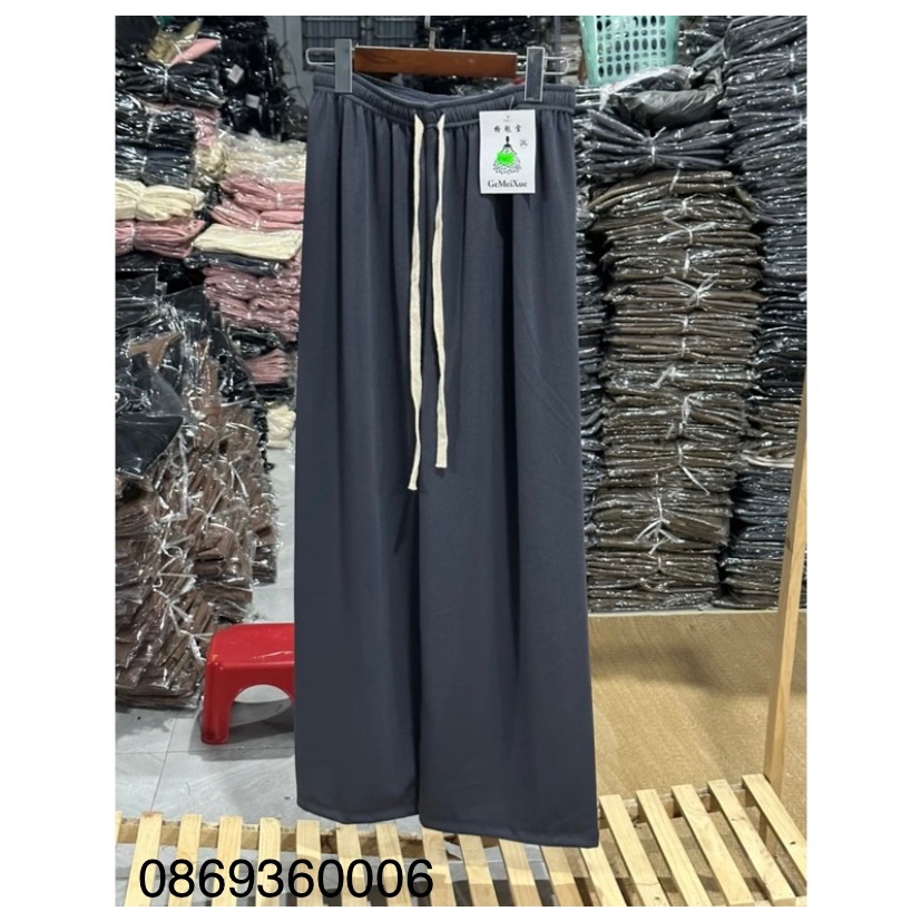 Quần ống rộng vải nỉ chất ấm áp cho mùa đông hottrend