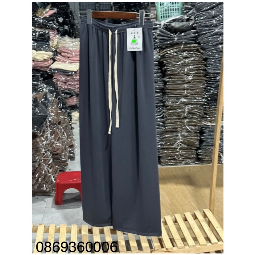 Quần ống rộng vải nỉ chất ấm áp cho mùa đông hottrend