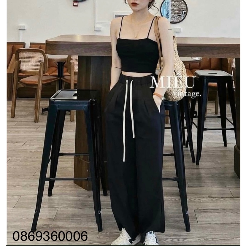 QUẦN ỐNG RỘNG CẠP CHUN CHẤT RUBY CAO CẤP
