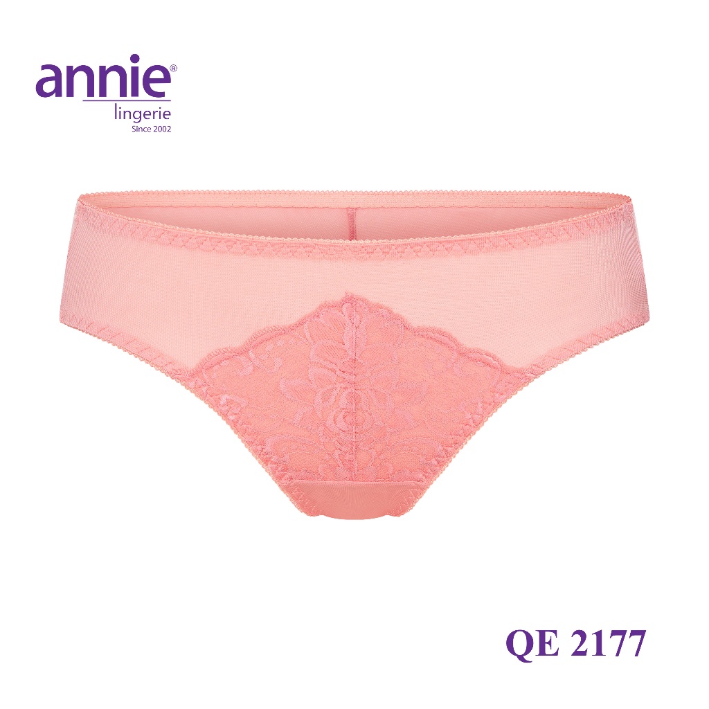 Quần lót nữ phối ren annie QE 2177 không vết hằn, co giãn 4 chiều, lưng thấp mặc thoải mái