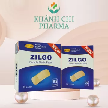 Băng dán cá nhân Zilgo hộp 102 miếng. Băng dính y tế, băng gâu dán vết thương, băng keo,