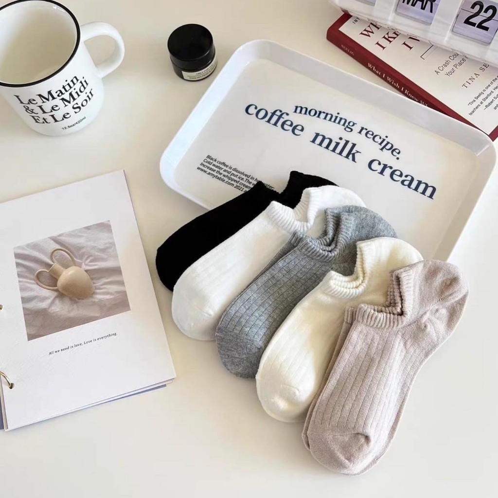 Tất lười nam nữ, tất cổ ngắn unisex tất ngắn cổ nữ tất ngắn cổ nam vớ basic cổ ngắn Horizon
