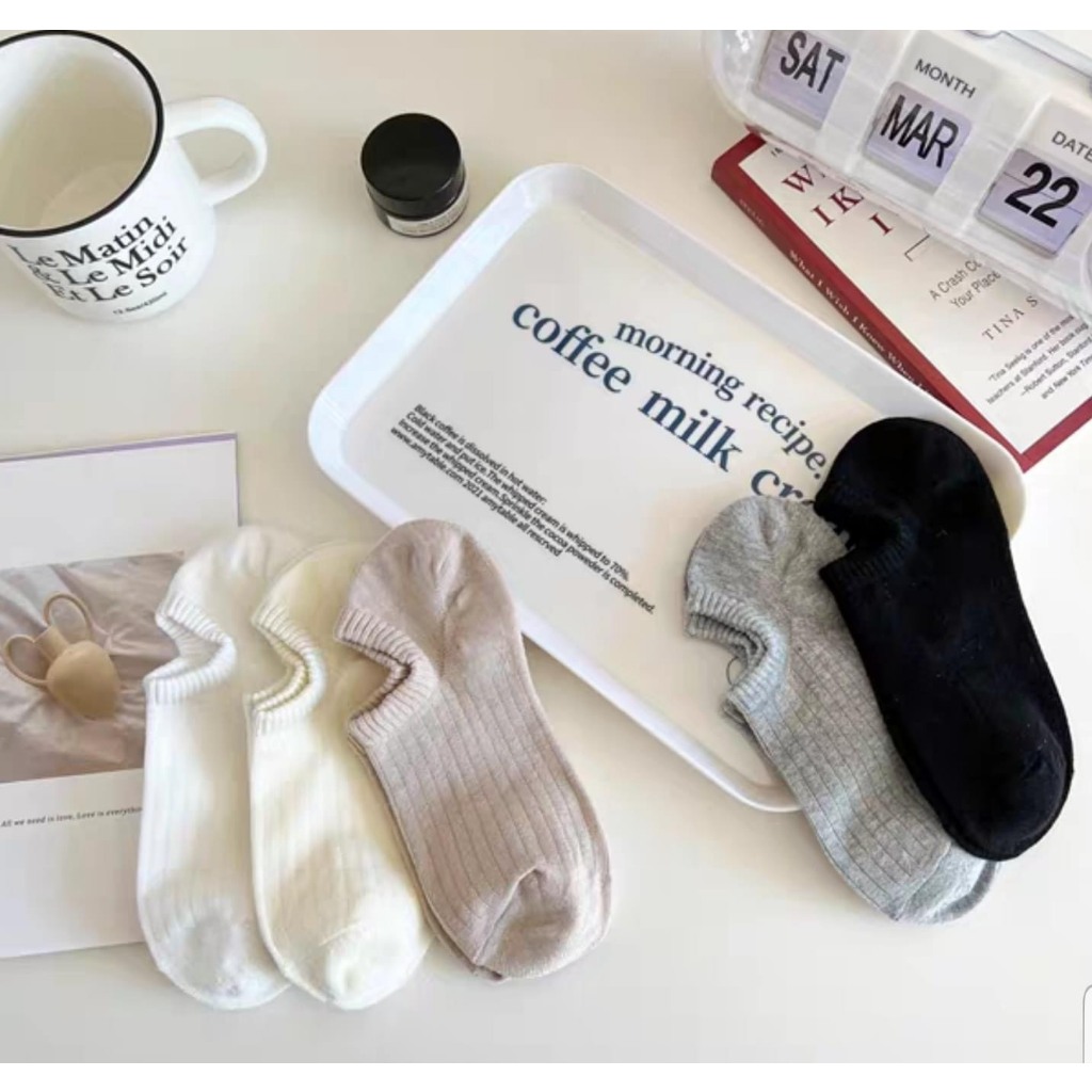 Tất lười nam nữ, tất cổ ngắn unisex tất ngắn cổ nữ tất ngắn cổ nam vớ basic cổ ngắn Horizon