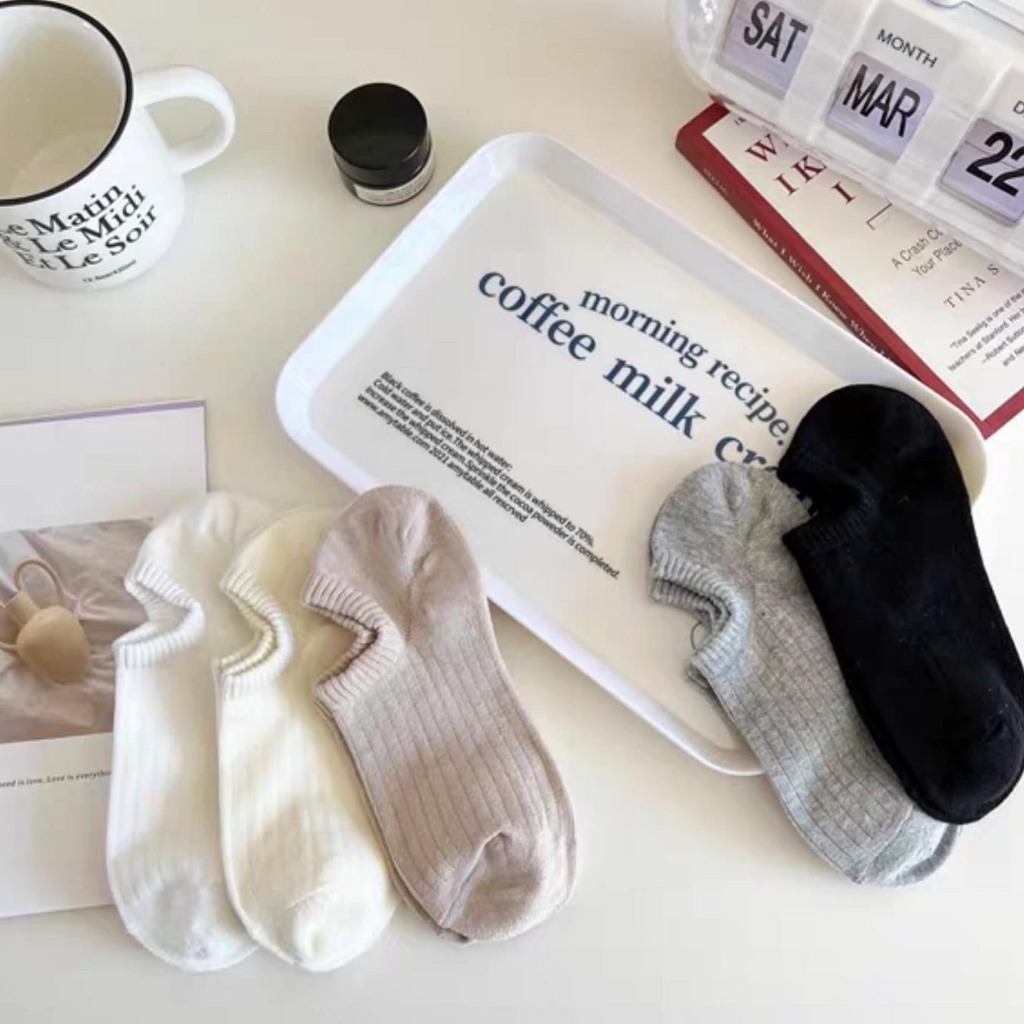 Tất lười nam nữ, tất cổ ngắn unisex tất ngắn cổ nữ tất ngắn cổ nam vớ basic cổ ngắn Horizon