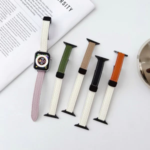 Dây da bản nhỏ khóa nam châm cho đồng hồ aw series 11 Ultra 10 9 8 7 6 5 4 3 2 1 49mm 46mm 42mm 45mm 41mm 44mm 40mm 38mm