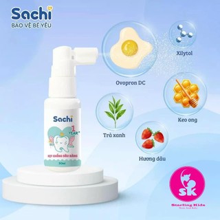 Xịt Chống Sâu Răng Sachi 30ml Cho Bé Từ 1 Tuổi Chiết Xuất Ovopron Nhật Bản Ngừa Viêm Lợi Chắc Răng