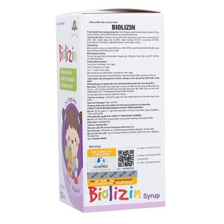 [Hàng chính hãng] Kẽm Biolizin Amin 50ml cho bé trên 3 tháng tuổi