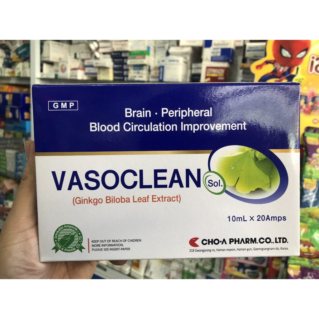 Bổ não siro VASOCLEAN Sol giúp bổ não hiệu quả của Hàn Quốc ( hộp 20 ...