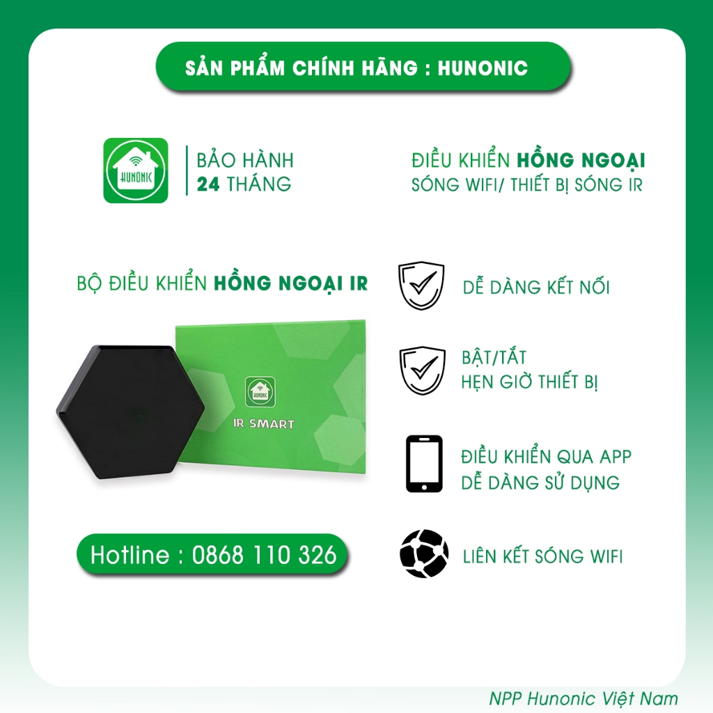 Bộ điều khiển hồng ngoại IR Hunonic | Shopee Việt Nam