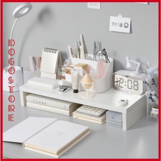 Kệ máy tính để bàn đa chức năng dùng để kê màn hình đặt trên bàn học, để sách vở, decor bàn học