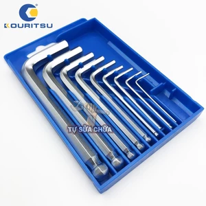 Bộ lục giác ngắn đầu bi, 9 chi tiết (1.5 - 10 mm)