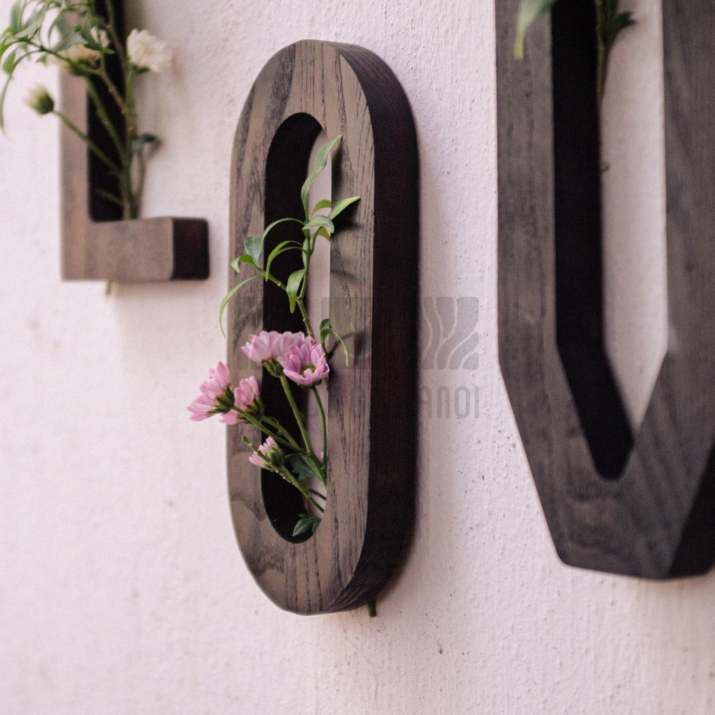 Chữ gỗ, chữ gỗ trang trí, chữ dán tường, chữ dán decor size 20cm chất ...