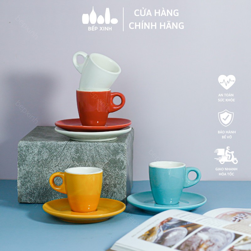 Ly cà phê sứ espresso có quai 80ml - Sứ Dílo | Shopee Việt Nam