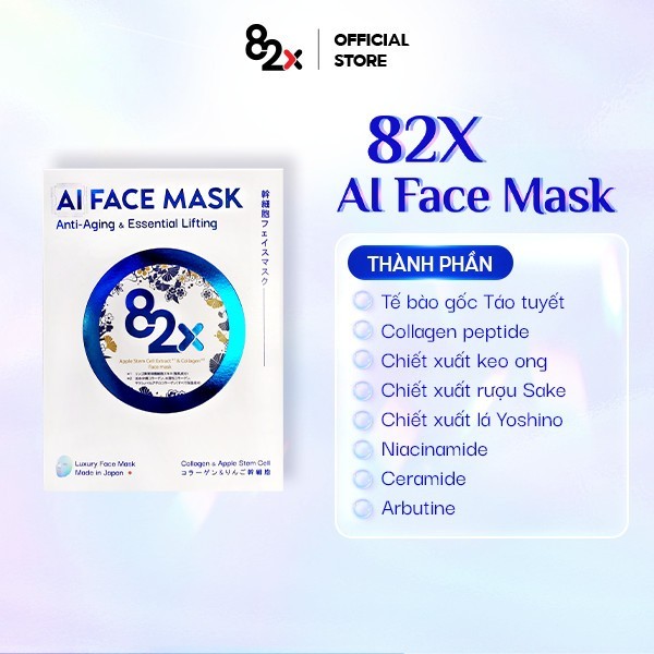 Ảnh 82X AI Beauty Mask Mặt Nạ Dưỡng Ẩm Da Nhật Bản 4