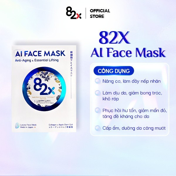 Ảnh 82X AI Beauty Mask Mặt Nạ Dưỡng Ẩm Da Nhật Bản 2