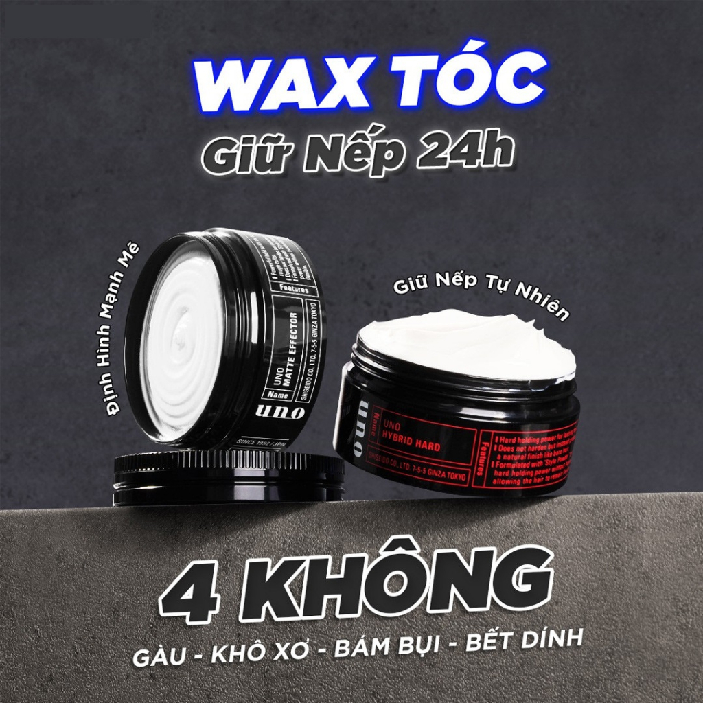 Ảnh Sáp vuốt tóc Tạo kiểu Định hình mạnh mẽ UNO Matte Effector 80g 3