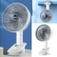 Quạt Tích Điện Để Bàn Có Đế Kẹp Tiện Lợi, Đầu Xoay 360 Độ, Quạt Tích Điện Để Bàn Có đế kẹp hít tường