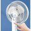 Quạt Tích Điện Để Bàn Có Đế Kẹp Tiện Lợi, Đầu Xoay 360 Độ, Quạt Tích Điện Để Bàn Có đế kẹp hít tường
