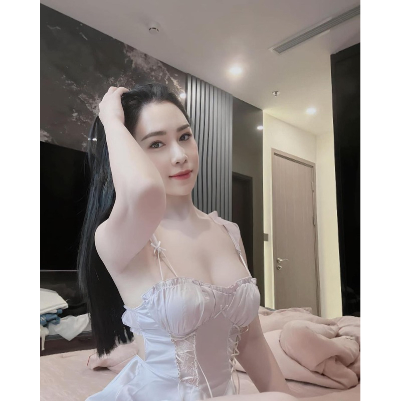 Váy ngủ lụa sexy quyến rũ gợi cảm cao cấp HV210