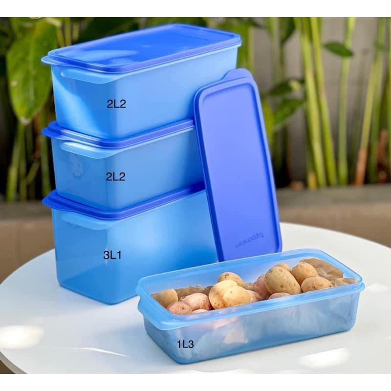 Sét 4 hộp mát xanh Star N Stor tách sét Modern Fridge Tupperware chính ...
