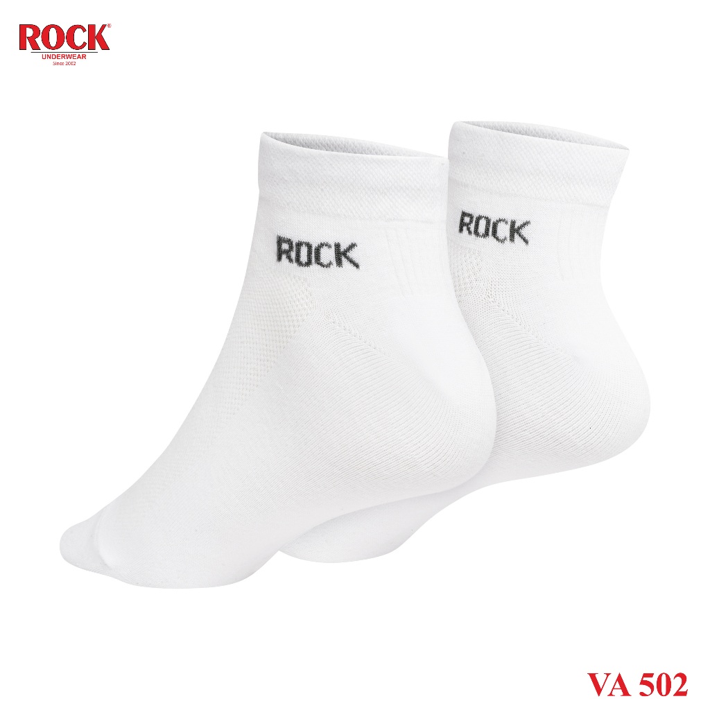 Set 3 Đôi tất nam cao cấp cổ thấp ROCK UNDERWEAR VA 502, ngăn mùi, thấm hút, kháng khuẩn