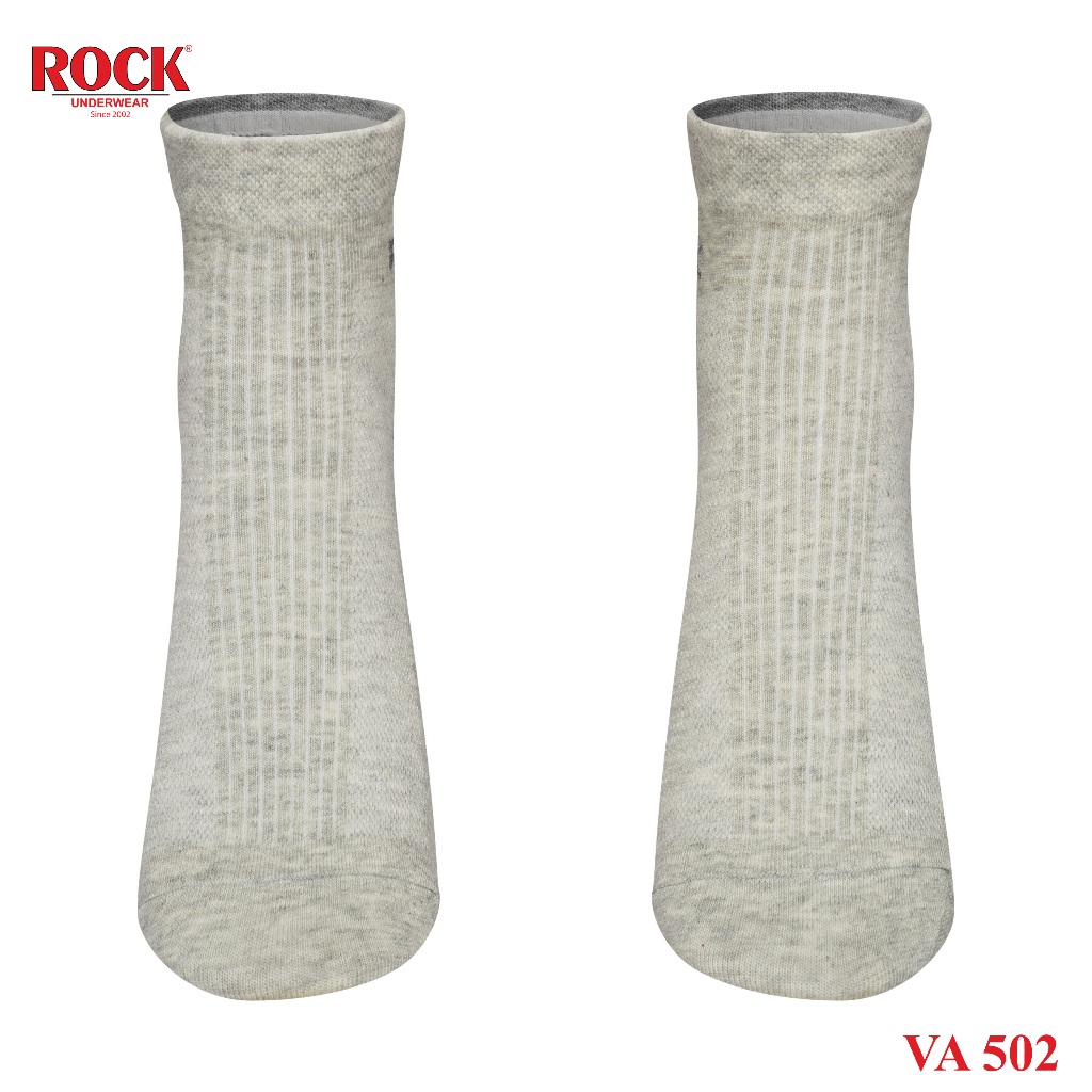 Set 3 Đôi tất nam cao cấp cổ thấp ROCK UNDERWEAR VA 502, ngăn mùi, thấm hút, kháng khuẩn