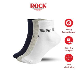 Set 3 Đôi tất nam cao cấp cổ cao ROCK UNDERWEAR VA 501, ngăn mùi, thấm hút, kháng khuẩn