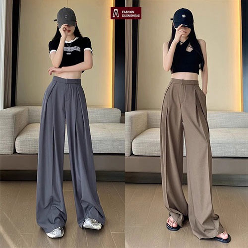 Quần Ống Rộng Suông Dáng Siêu Dài Cực Tôn Dáng Mẫu Mới Hottrend Bán Chạy Top 1 Hàn Quốc M23
