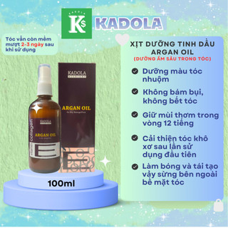 Xịt dưỡng tinh dầu Argan Oil Dưỡng ẩm sâu bên trong tóc 100ml chính hãng