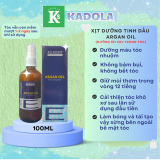 Xịt dưỡng tinh dầu Argan Oil Dưỡng ẩm sâu bên trong tóc 100ml chính hãng