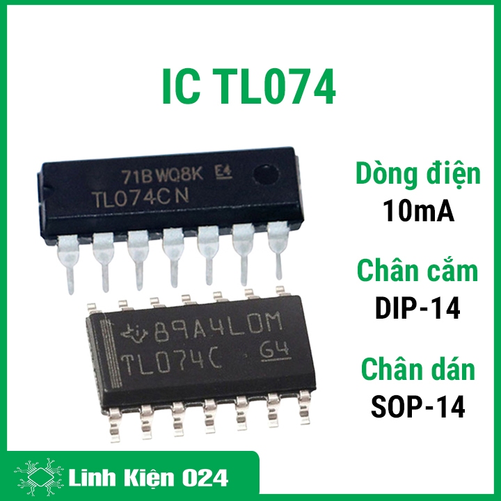 Lot De 2 Circuits Intégrés (CI) TL074CDP En Boîtier DIP14 - Neufs, Marque Thomson, Pour Projets électroniques