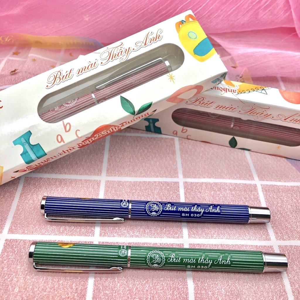 Ảnh Bút mài thầy ánh SH030 nét thanh đậm luyện chữ đẹp êm trơn cho bé tiểu học tặng kèm hộp - Nhà Sách Tâm An 2