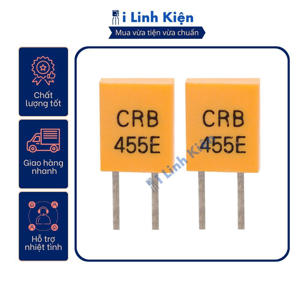 Thạch anh tần số cao 455E CRB-455E 2 chân chất lượng cao. | Shopee Việt Nam