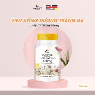 [DATE MỚI ĐỦ BILL] Viên uống trắng da, chống lão hóa toàn thân Warnke L-Glutathion 500mg 100 viên của ĐỨC