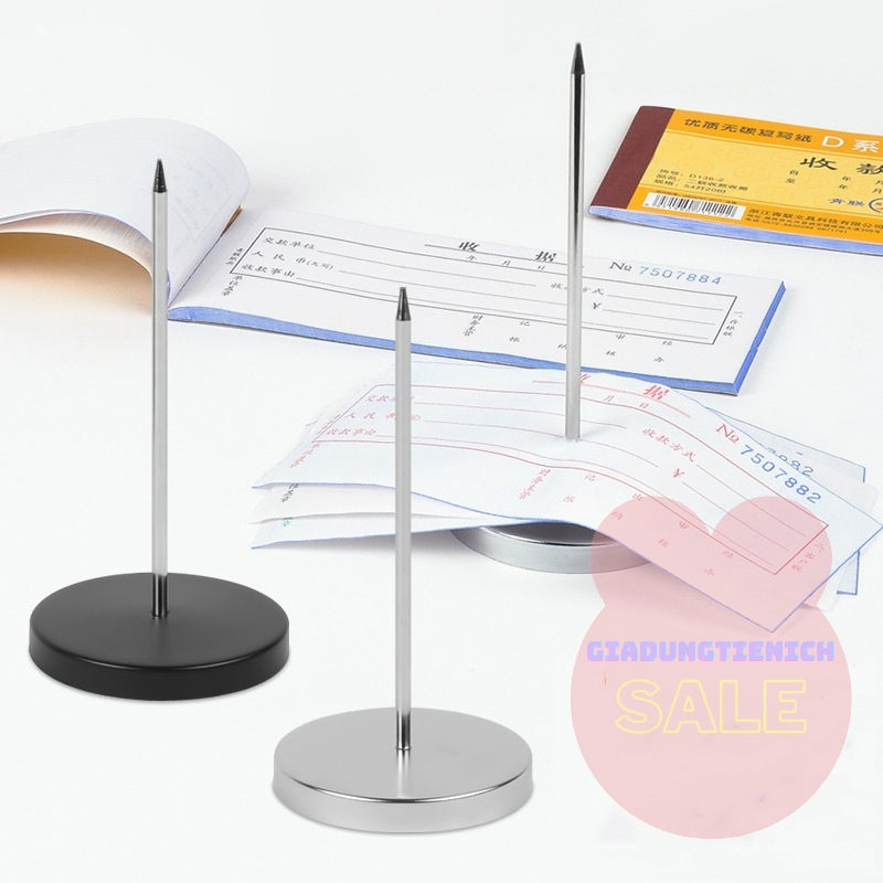 Cây Ghim Bill Giấy Hóa Đơn Cắm Order Inox xiên Có Thể Tháo Rời Cất Gọn ...