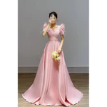 ĐẦM CƯỚI- ĐI BÀN - CÔ  DÂU TAY BỒNG  ĐÍNH HOA LÔNG VŨ FULL SIZE S/M/L/XL( có sẵn hàng ) CÓ NHẬN MAY BIG SIZE — ảnh 8