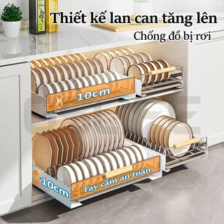 Gslife Kệ Để Đồ Tủ Bếp Inox ,Kệ Đựng Đồ Đa Năng, Kệ Đựng Gia Vị
