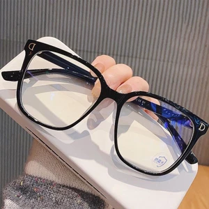Kính mắt râm mát nữ nam,mắt kính không độ phong cách Hàn Quốc chống tia bức xạ và ánh sáng xanh ABICA 555