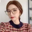Kính mắt râm mát nữ nam,mắt kính không độ phong cách Hàn Quốc chống tia bức xạ và ánh sáng xanh ABICA 555