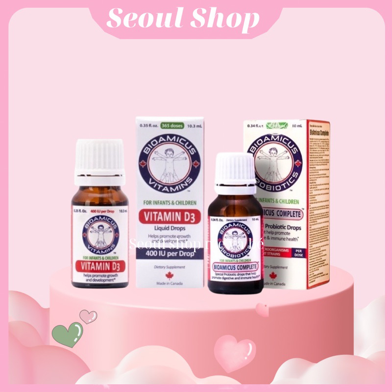 Cặp Đôi vitaminK2+D3 và men 10 chủng Bioamisus Complete ( kèm quà )